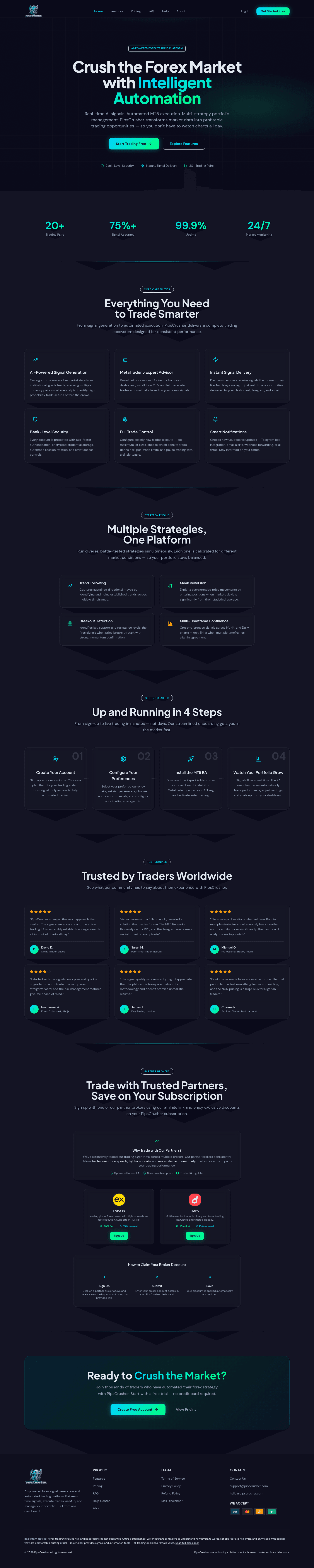 Automated Forex Trading SaaS Platform