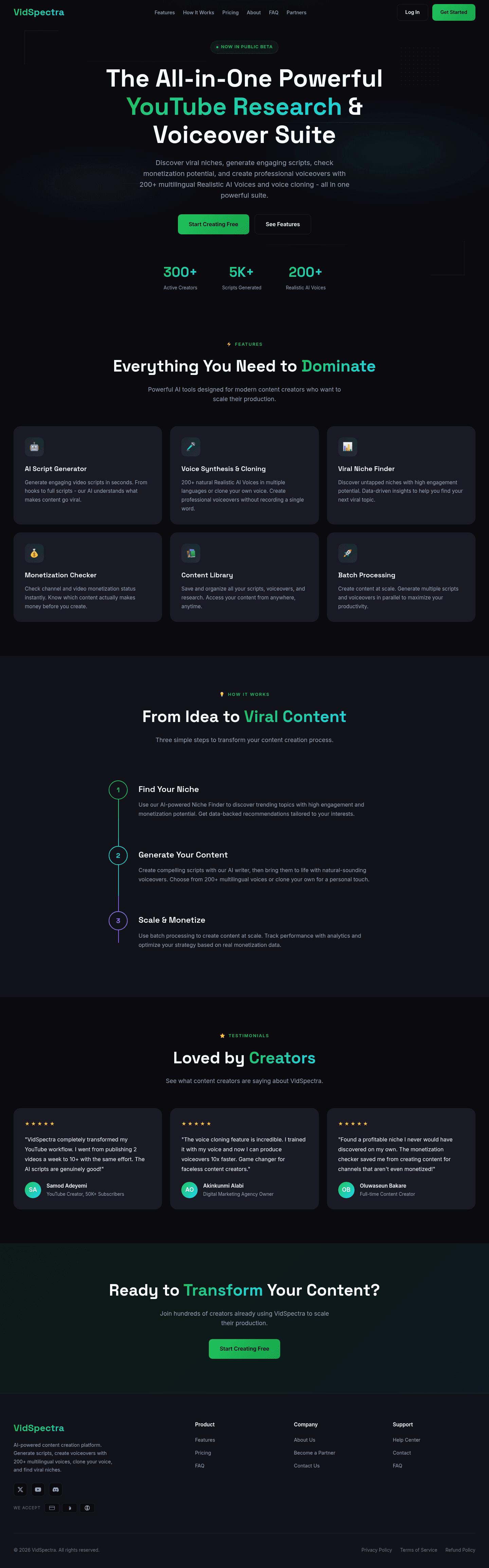 AI-Powered YouTube Research & Voiceover Suite