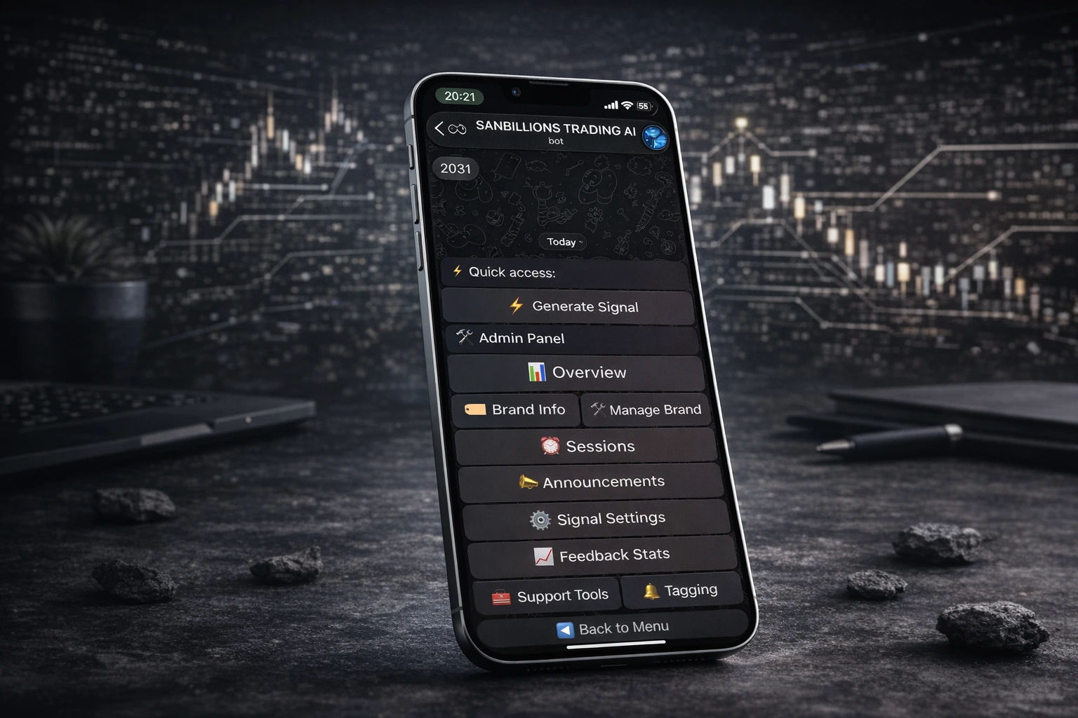 Intelligent IQ Option Trading Signal & Admin Bot screenshot 2
